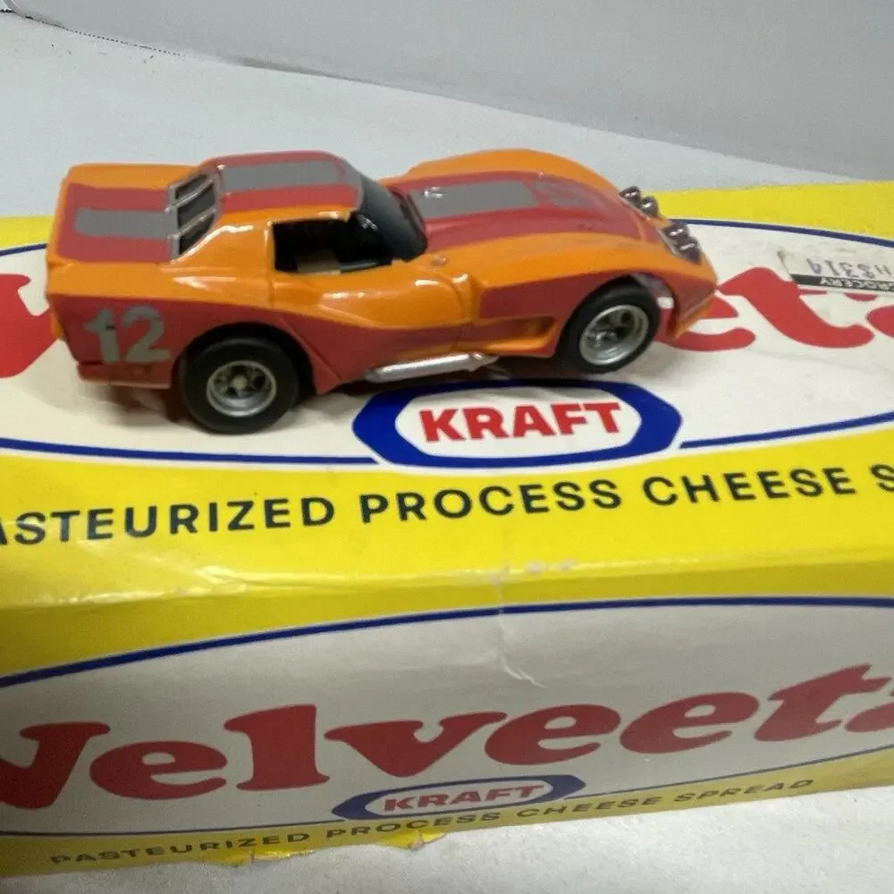 1979 Aurora AFX CHEVY CORVETTE GT MAGNATRACTION ORANGE RED SLOT CAR